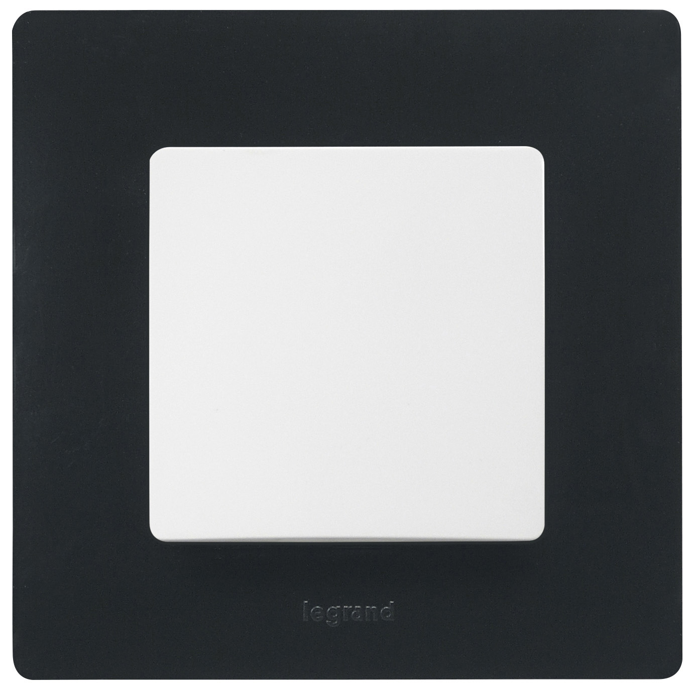 NiloéTM – Plaque – 1 gang – Onyx